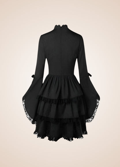 Gothic Steampunk Dress Black / XL gothic-steampunk-dress-black