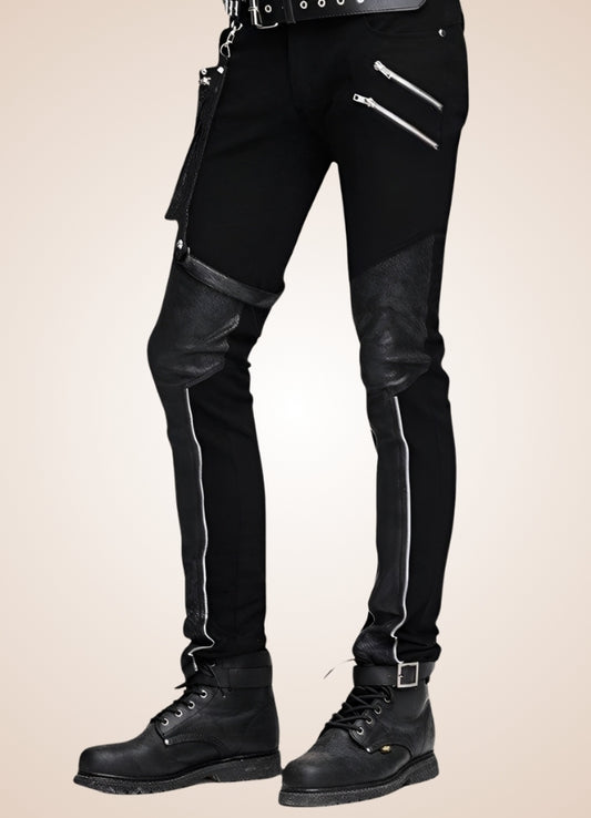 Gothic Steampunk Metal Pants Black / 2XL gothic-steampunk-metal-pants-black