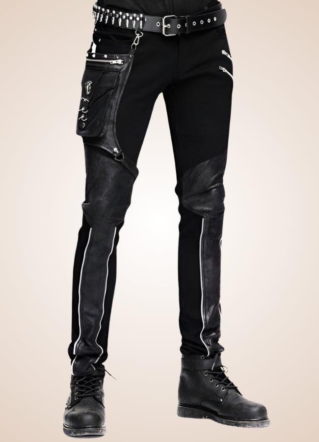 Gothic Steampunk Metal Pants Black / 2XL gothic-steampunk-metal-pants-black