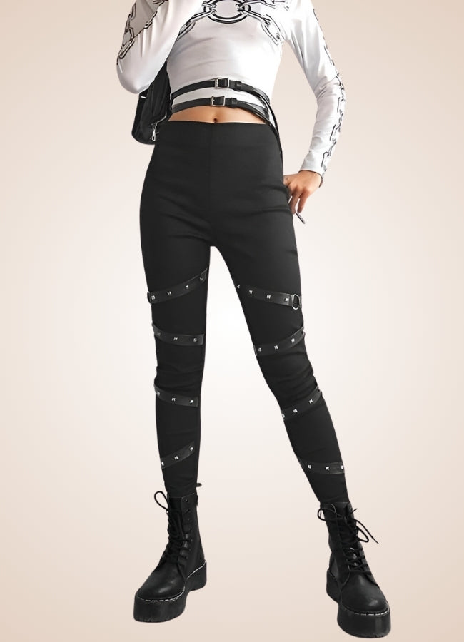 Gothic Steampunk Pants Black / L gothic-steampunk-pants-black