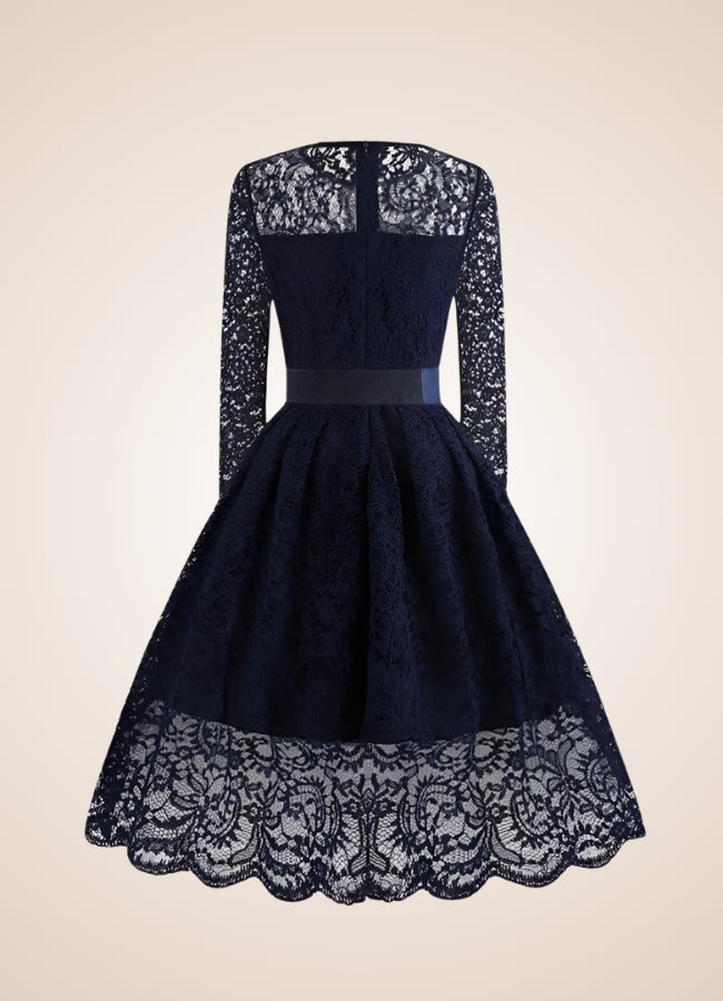 Gothic Summer Mini Dress Navy Blue / XL gothic-summer-mini-dress-navy-blue