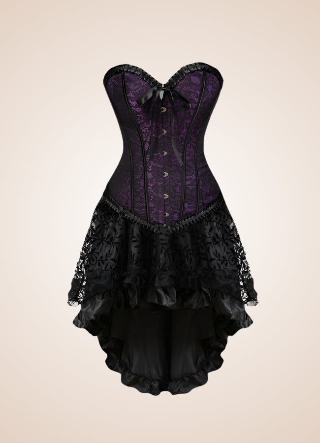 Gothic Victorian Corset Dress Purple / 5XL gothic-victorian-corset-dress-purple