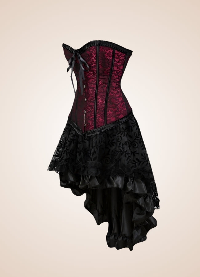 Gothic Victorian Corset Dress Red / 5XL gothic-victorian-corset-dress-red