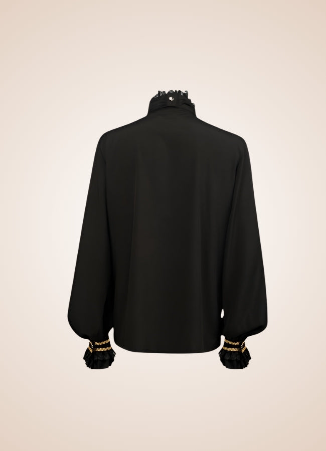 Gothic Vintage Black Shirt Black / XL gothic-vintage-black-shirt-black