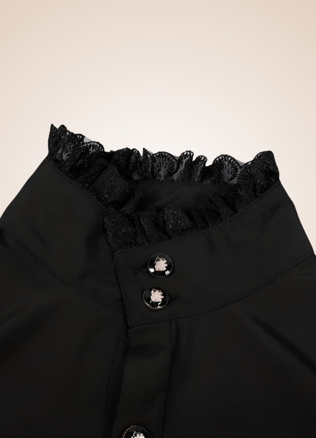 Gothic Vintage Black Shirt Black / XL gothic-vintage-black-shirt-black