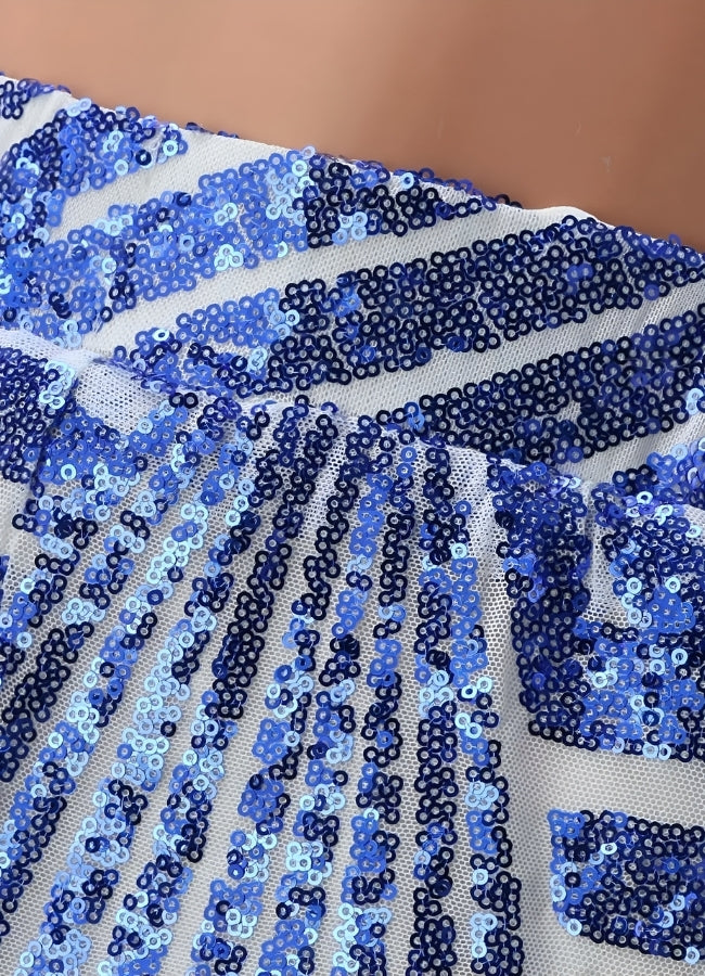 Gothic Vintage Sequin Pants Blue / XL gothic-vintage-sequin-pants-blue