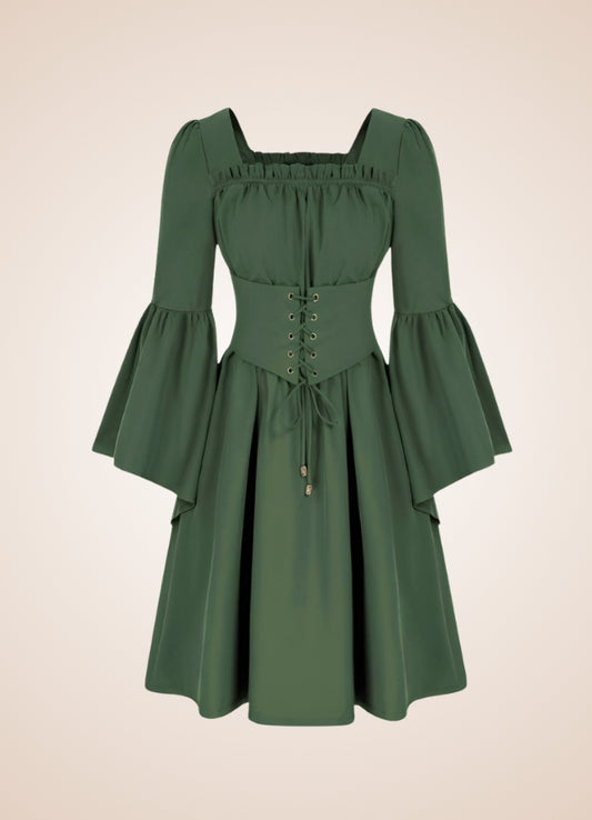 Green Steampunk Renaissance Dress Green / XL green-steampunk-renaissance-dress-green