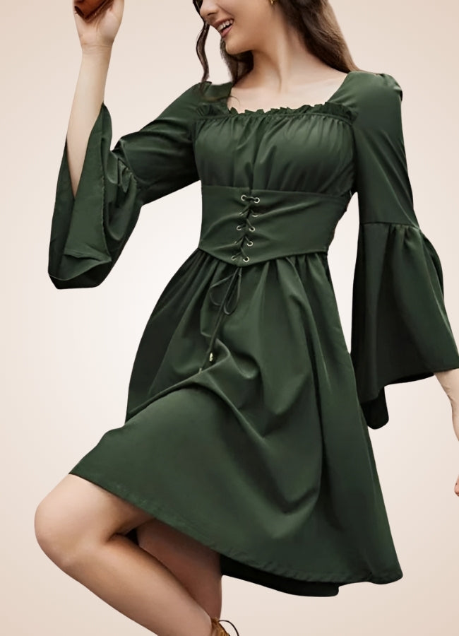 Green Steampunk Renaissance Dress Green / XL green-steampunk-renaissance-dress-green