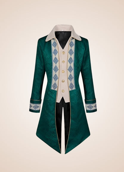 Green Victorian Renaissance Jacket Green / 2XL green-victorian-renaissance-jacket-green