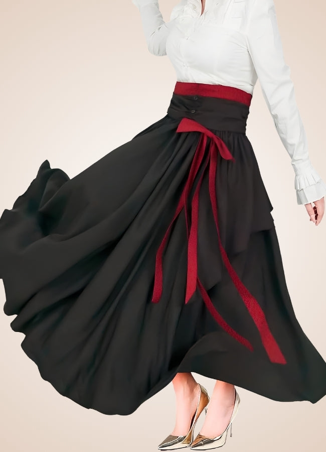 High Waist Victorian Skirt Black / 2XL high-waist-victorian-skirt-black