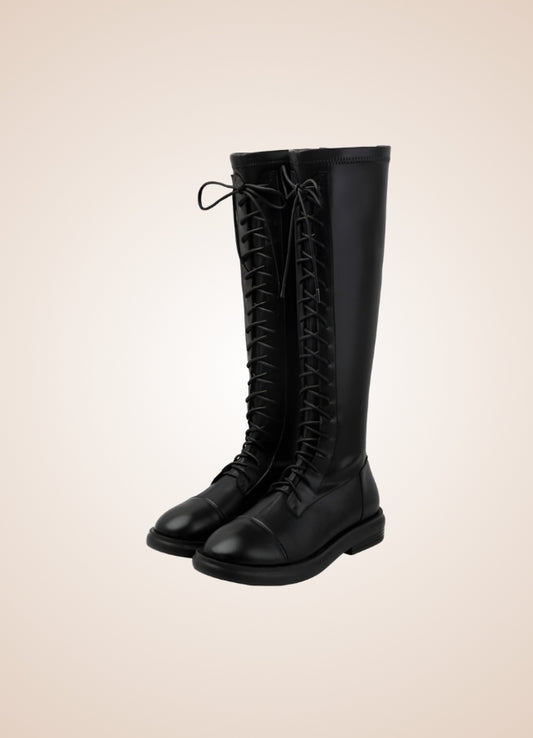 Knee High Victorian Boots Black / 9.5 knee-high-victorian-boots-black