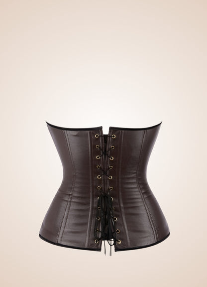 Leather And Straps Steampunk Corset Brown / XL leather-and-straps-steampunk-corset-brown