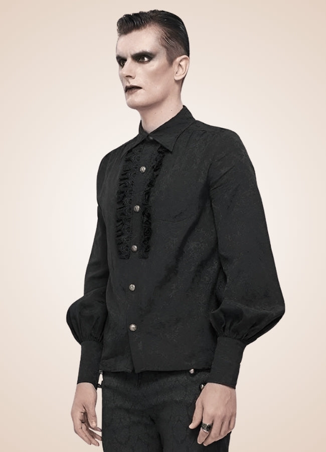 Long Sleeve Goth Style Shirt Black / 3XL long-sleeve-goth-style-shirt-black