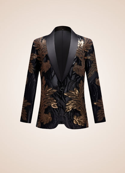 Man Embroidery Steampunk Jacket Black / 3XL man-embroidery-steampunk-jacket-black