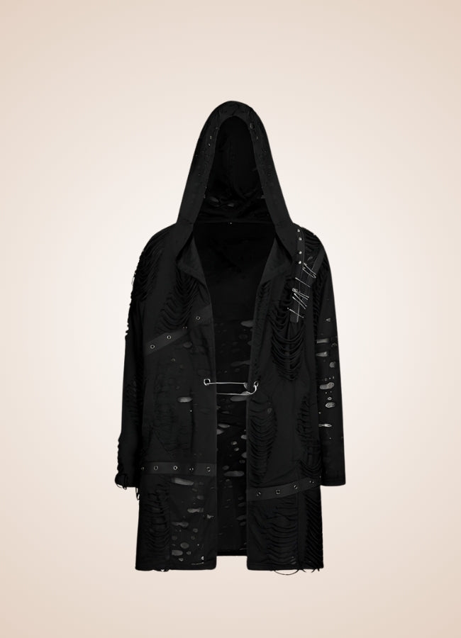 Man Gothic Style Coat Black / 3XL man-gothic-style-coat-black