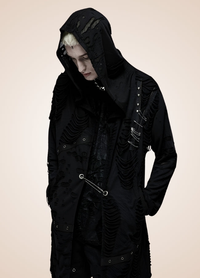 Man Gothic Style Coat Black / 3XL man-gothic-style-coat-black