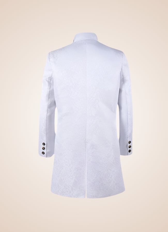 Medieval Gothic Renaissance Coat White / XL medieval-gothic-renaissance-coat-white