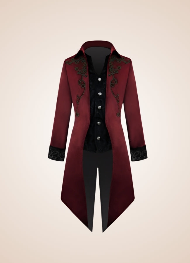 Medieval Victorian Retro Coat Red / 2XL medieval-victorian-retro-coat-red