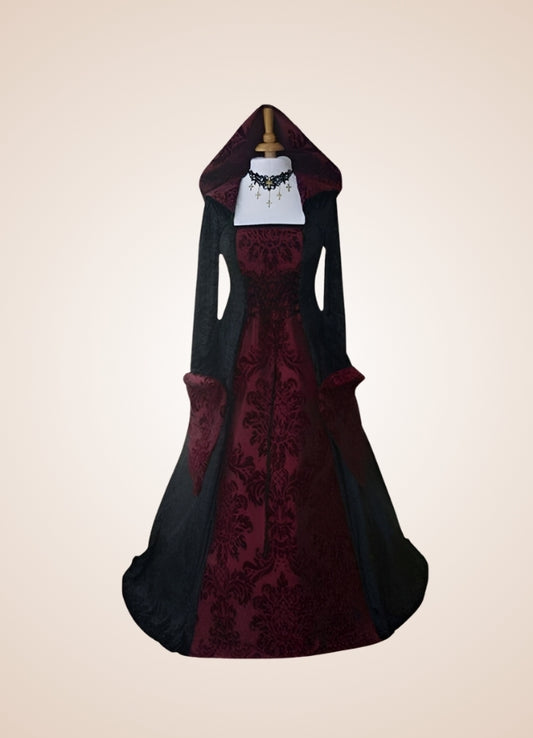 Medieval Witch Steampunk Dress Red / 4XL medieval-witch-steampunk-dress-red