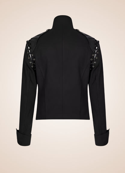 Men's Gothic Punk Jacket Black / 3XL mens-gothic-punk-jacket-black
