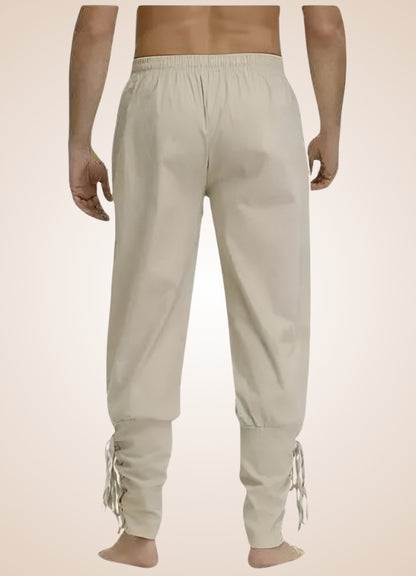 Men's Medieval Pirate Pants Light Khaki / XL mens-medieval-pirate-pants-light-khaki