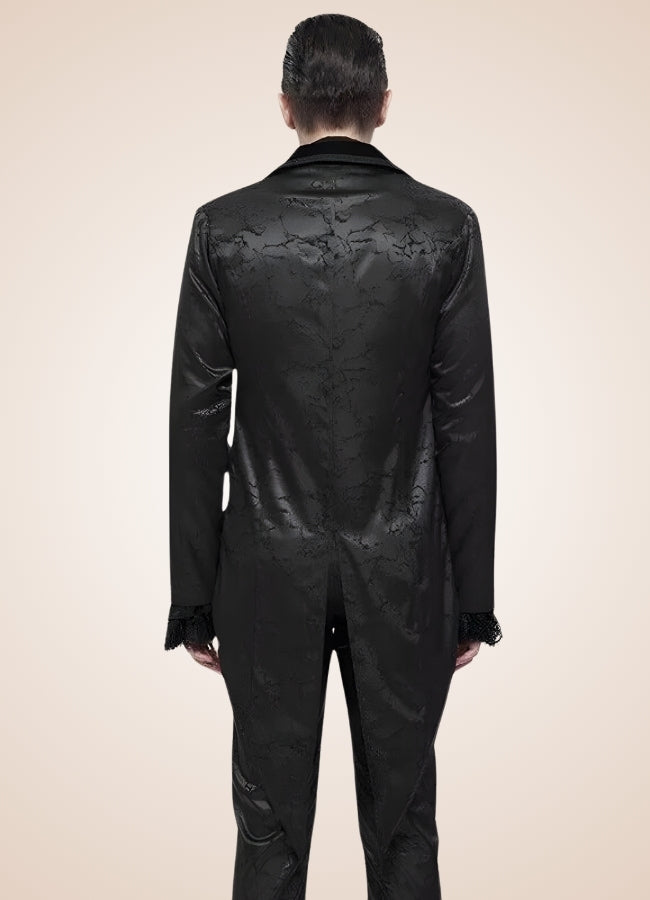 Men's Steampunk Jacket With Tailcoat Black / 3XL mens-steampunk-jacket-with-tailcoat-black