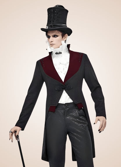 Men's Vampire Redingote Black / 3XL mens-vampire-redingote-black