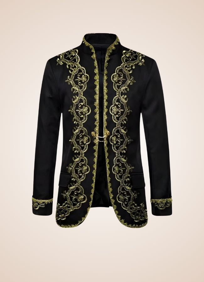 Men's Victorian Renaissance Jacket Black / XL mens-victorian-renaissance-jacket-black