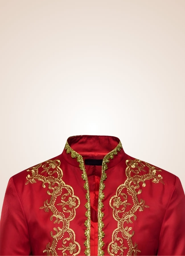 Men's Victorian Renaissance Jacket Red / XL mens-victorian-renaissance-jacket-red