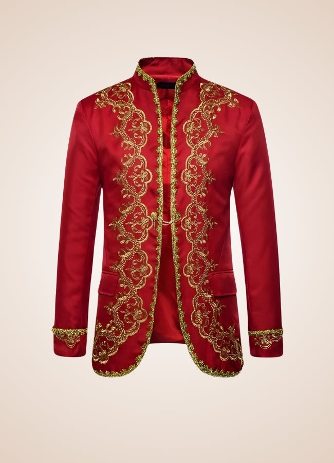 Men's Victorian Renaissance Jacket Red / XL mens-victorian-renaissance-jacket-red