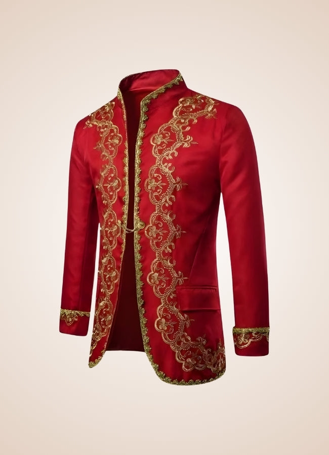 Men's Victorian Renaissance Jacket Red / XL mens-victorian-renaissance-jacket-red