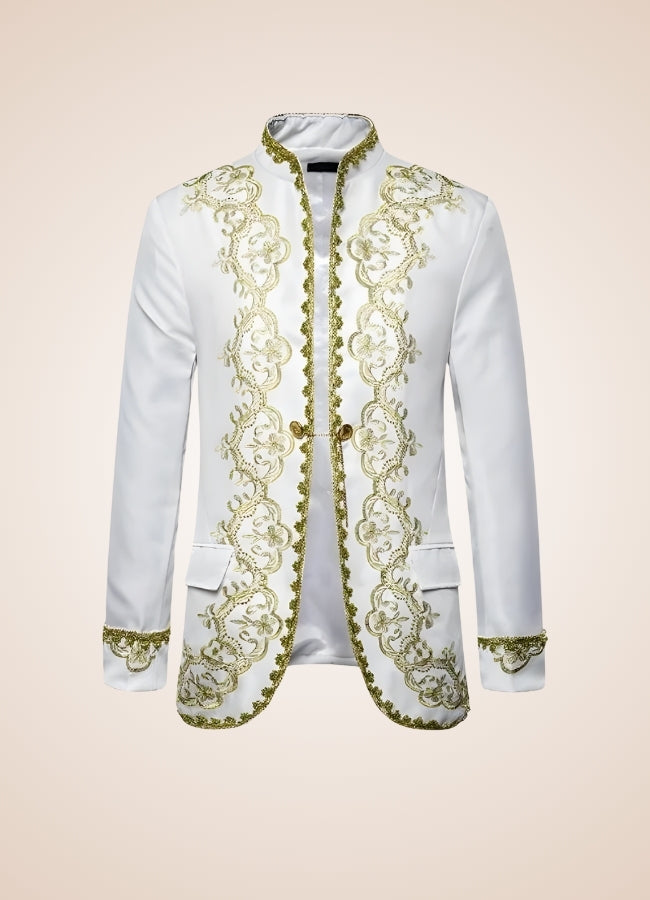 Men's Victorian Renaissance Jacket White / XL mens-victorian-renaissance-jacket-white