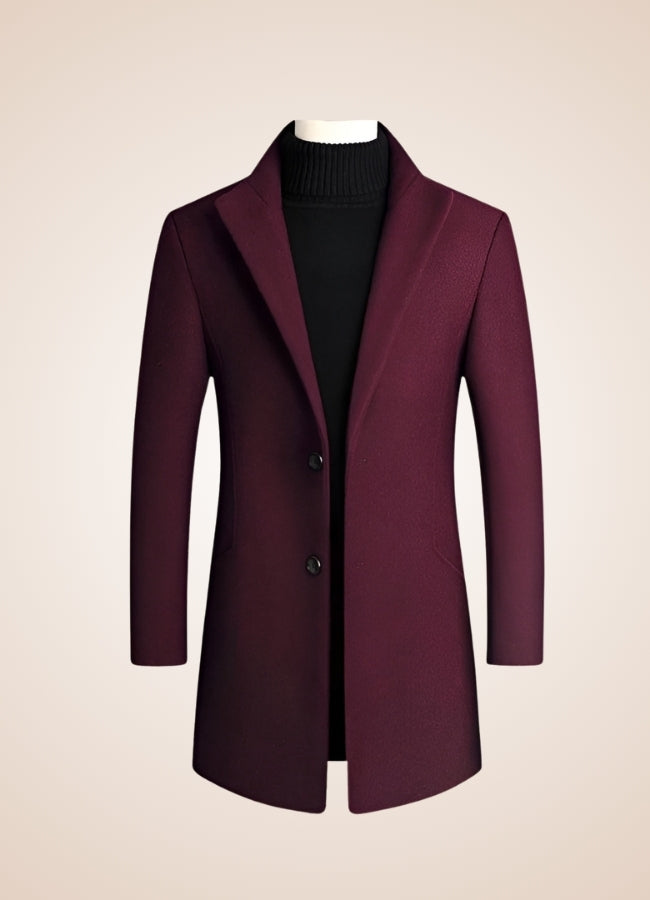 Men's Vintage Coat Wine Red / 3XL mens-vintage-coat-wine-red