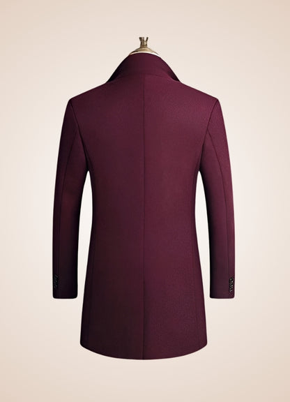 Men's Vintage Coat Wine Red / 3XL mens-vintage-coat-wine-red