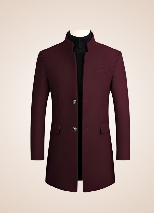 Men's Vintage Coat Wine Red / 3XL mens-vintage-coat-wine-red