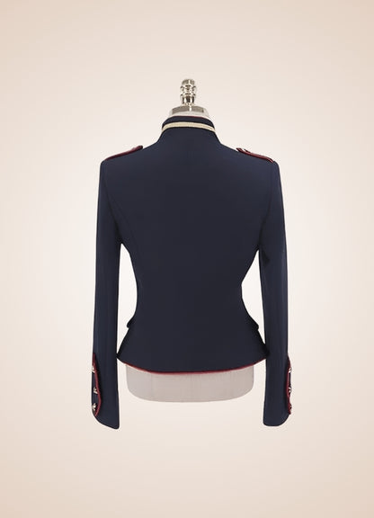 Military-Inspired Steampunk Coat Blue / L military-inspired-steampunk-coat-blue