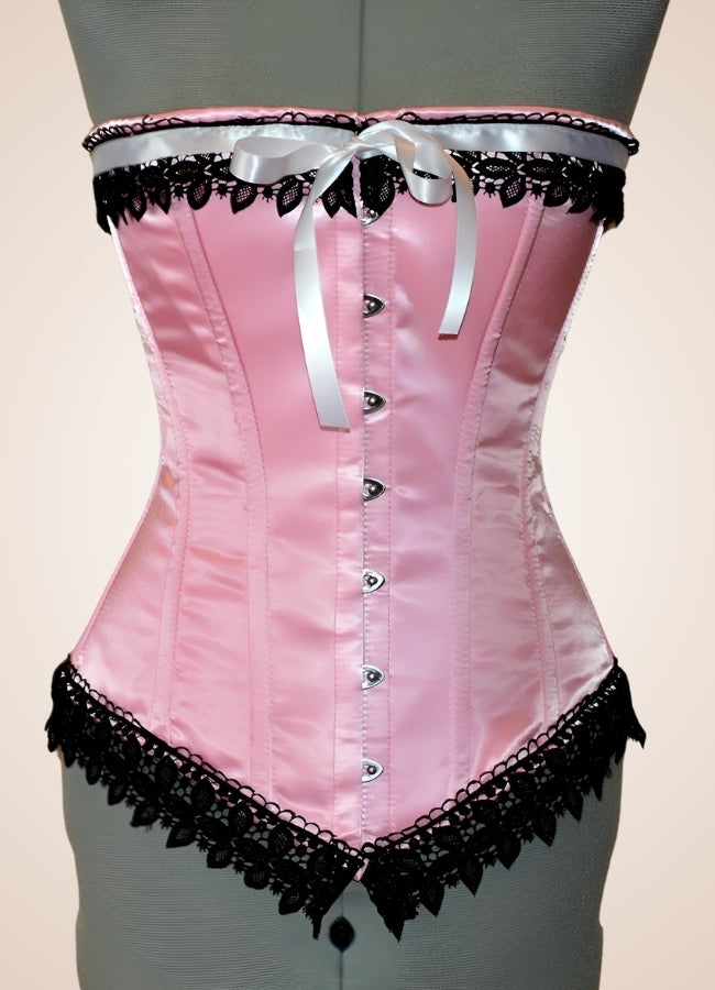 Pink Steampunk Vintage Corset Pink / 2XS pink-steampunk-vintage-corset-pink