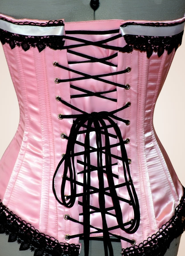 Pink Steampunk Vintage Corset Pink / 2XS pink-steampunk-vintage-corset-pink