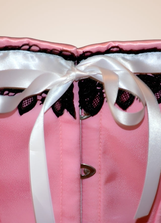 Pink Steampunk Vintage Corset Pink / 2XS pink-steampunk-vintage-corset-pink