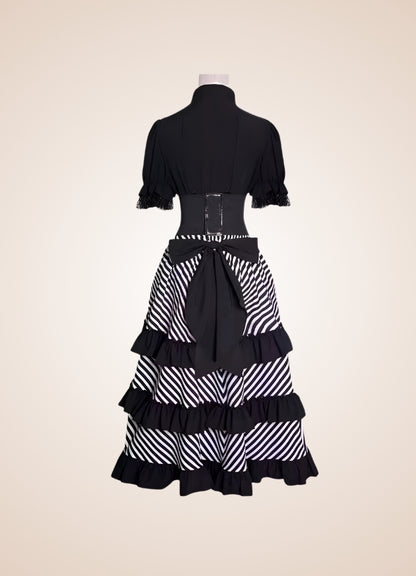 Pirate Steampunk Corset Dress Black / 2XL pirate-steampunk-corset-dress-black
