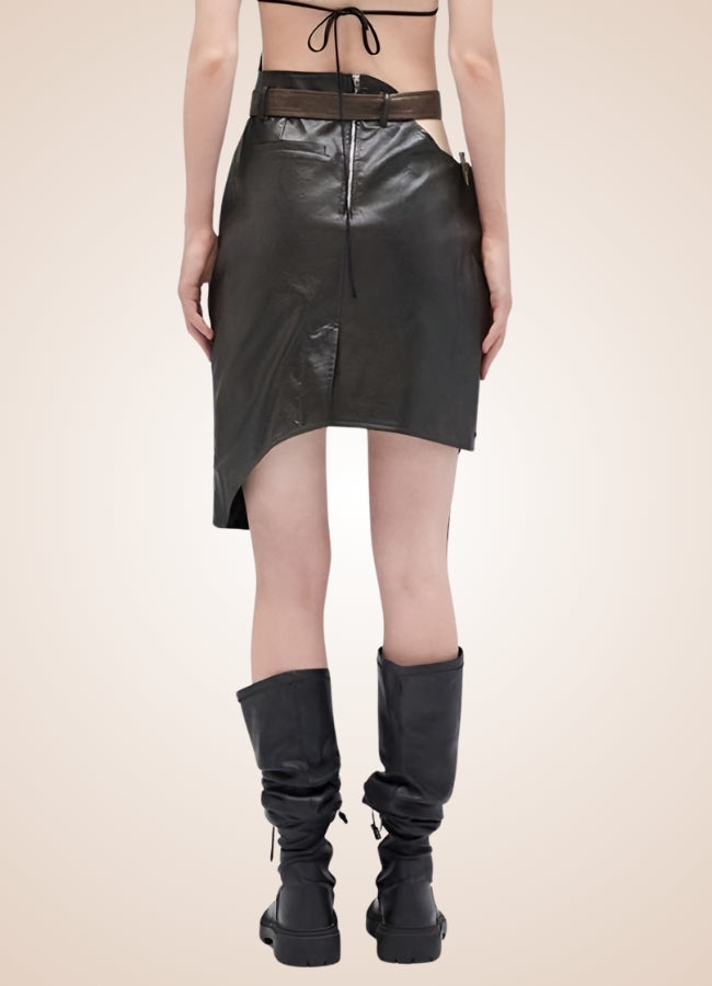 Post-apocalypse Steampunk Skirt Coffee / M post-apocalypse-steampunk-skirt-coffee