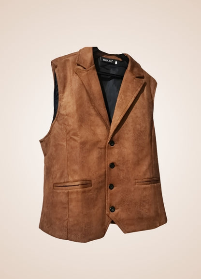Post-apocalypse Steampunk Vest Yellow Brown / 3XL post-apocalypse-steampunk-vest-yellow-brown