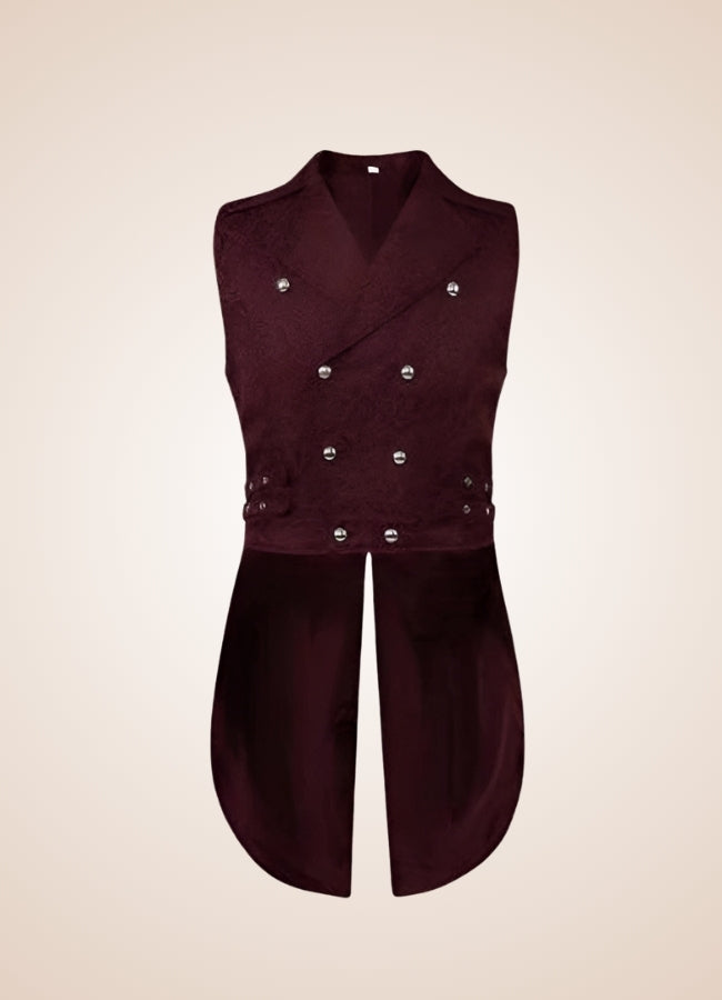 Red Steampunk Gothic Vest Wine Red / L red-steampunk-gothic-vest-wine-red