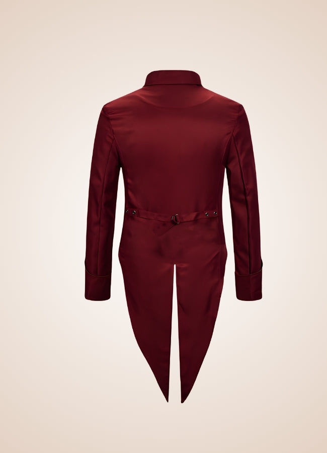 Red Steampunk Tailcoat Wine Red / 4XL red-steampunk-tailcoat-wine-red