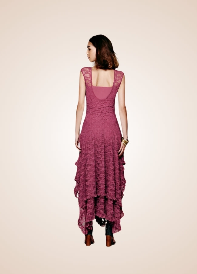 Red Wine Steampunk Long Dress Red / L red-wine-steampunk-long-dress-red