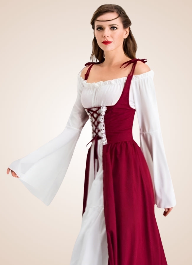 Renaissance Medieval Dress Wine Red / 4XL renaissance-medieval-dress-wine-red