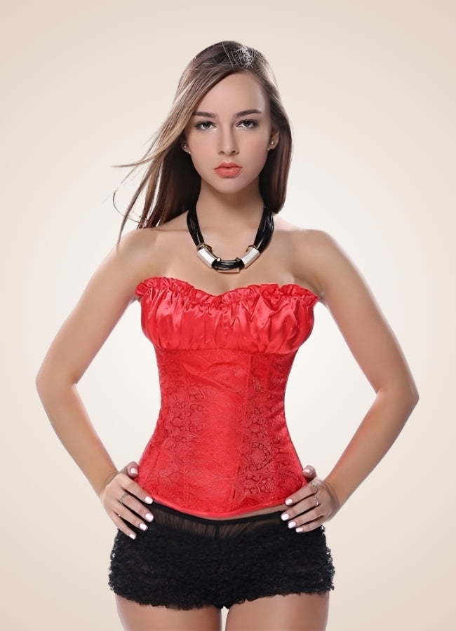 Renaissance Princess Overbust Corset Red / 4XL renaissance-princess-overbust-corset-red