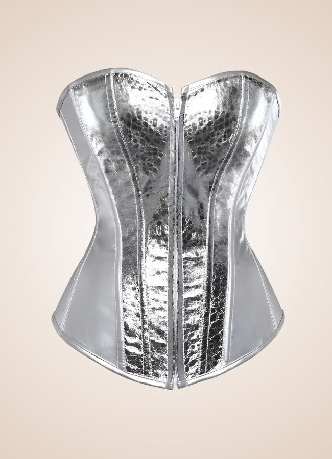 Renaissance Steampunk Corset Silver / 5XL renaissance-steampunk-corset-silver