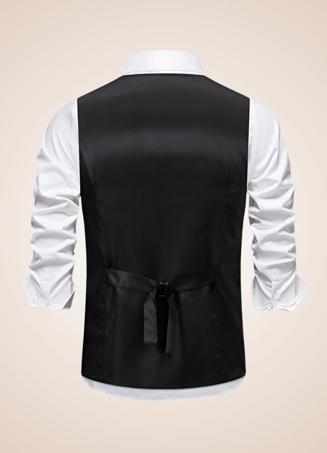 Retro Black Suit Vest Black / XL retro-black-suit-vest-black