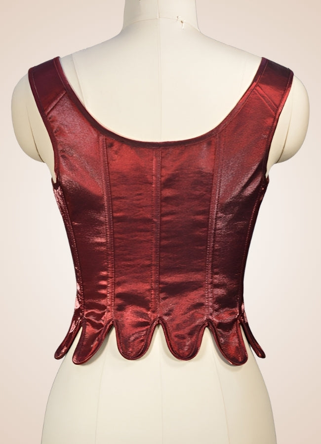 Retro Gothic Women's Corset Red / 2XL retro-gothic-womens-corset-red